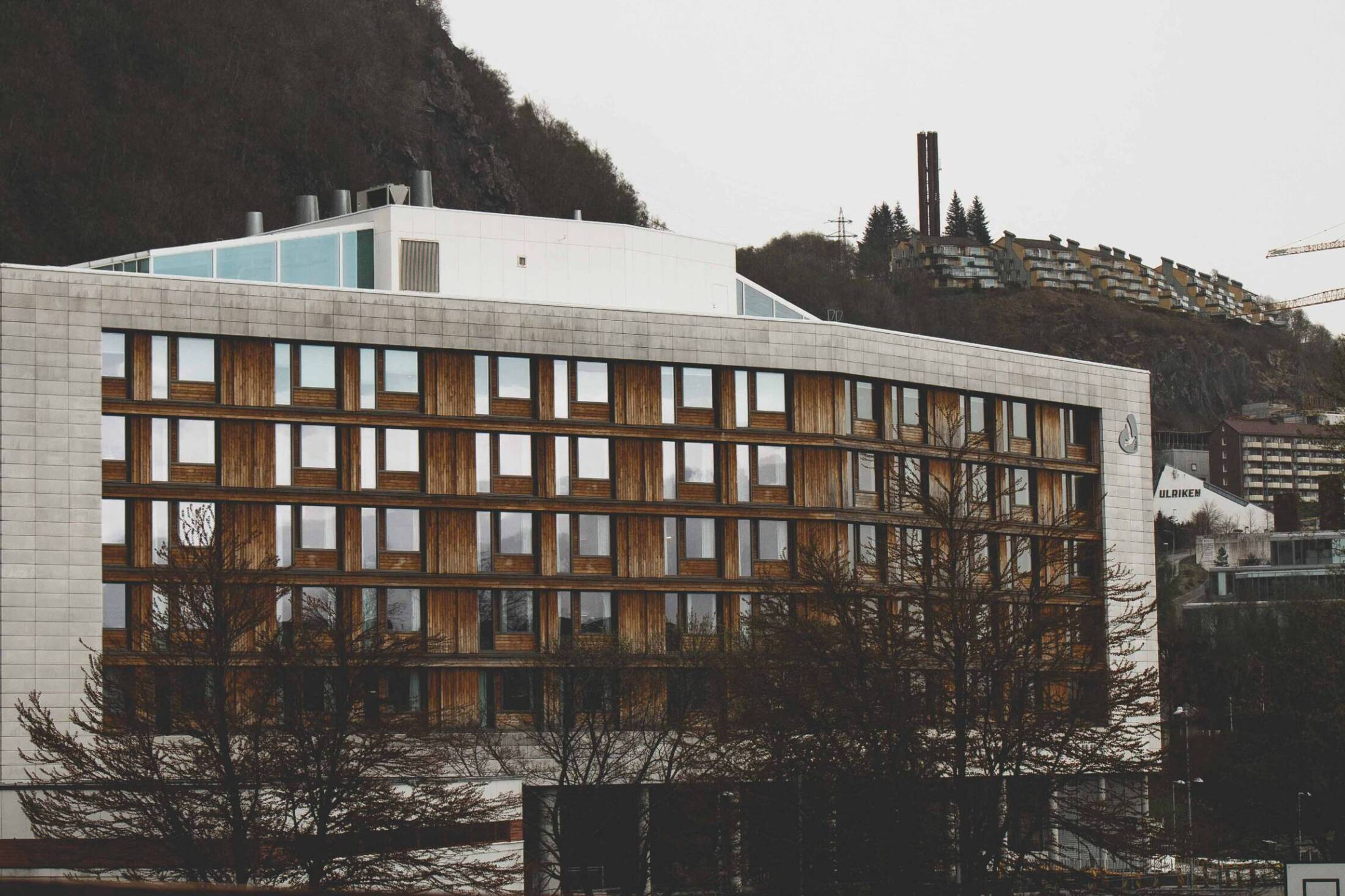 Woodify har levert brannimpregnert Eik natur til Haralds Diakonale Sykehus i Bergen